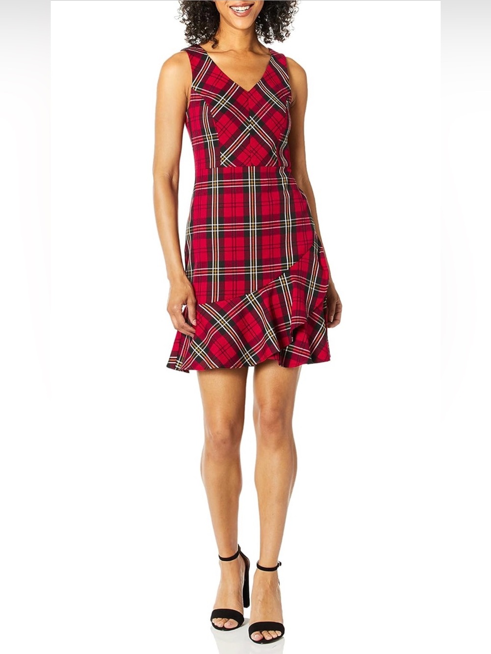Trina Turk Spumante Ruffle Hem Sleeveless Dress
